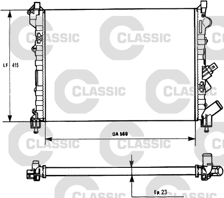 Radiator, racire motor (231128 VALEO)