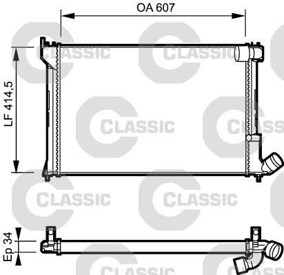 Radiator, racire motor (231297 VALEO)