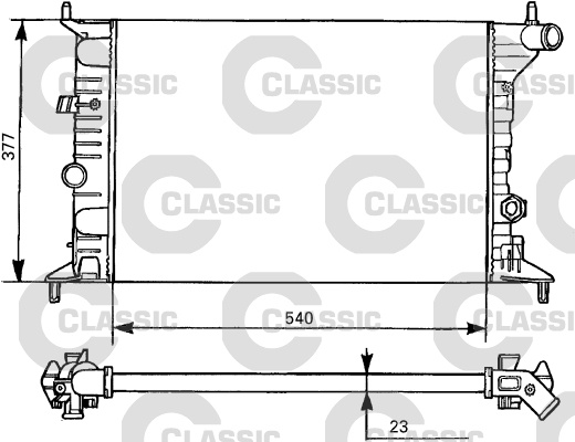 Radiator, racire motor (231525 VALEO)