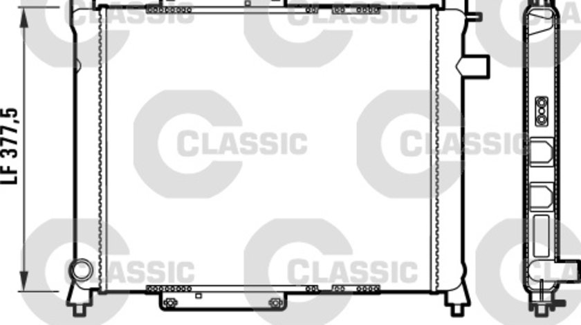 Radiator, racire motor (231815 VALEO) MG,ROVER