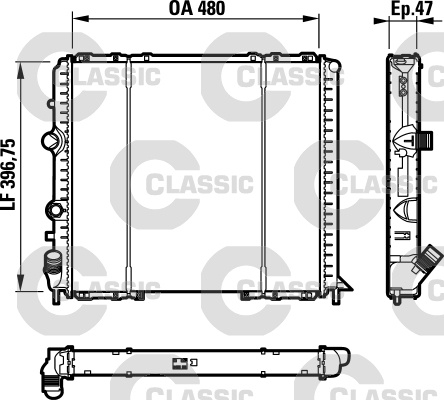 Radiator, racire motor (232071 VALEO)
