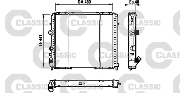 Radiator, racire motor (232072 VALEO)