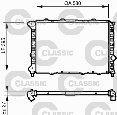 Radiator, racire motor (232248 VALEO)