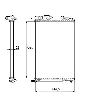 Radiator, racire motor (232316 VALEO)