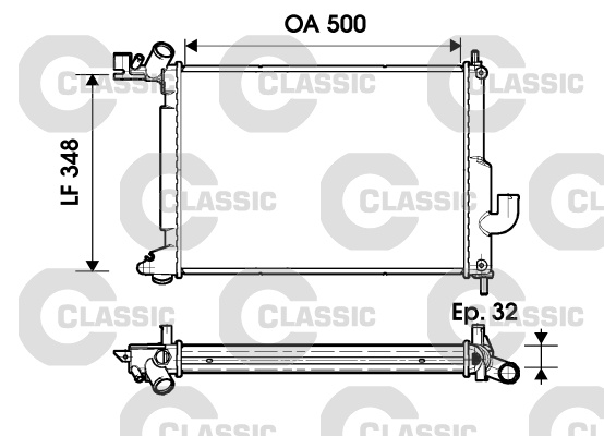 Radiator, racire motor (232349 VALEO)