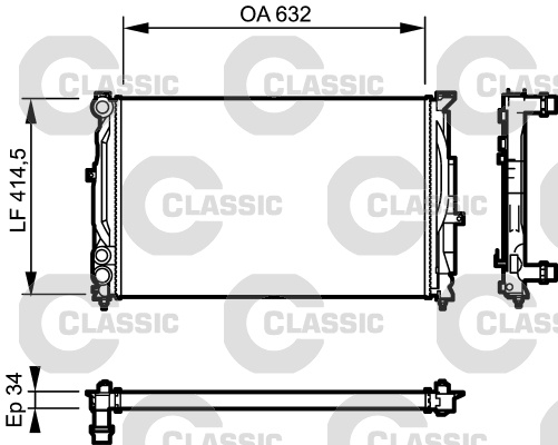 Radiator, racire motor (232361 VALEO)