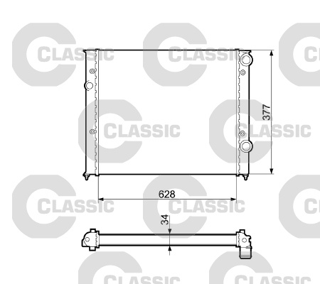 Radiator, racire motor (232437 VALEO)