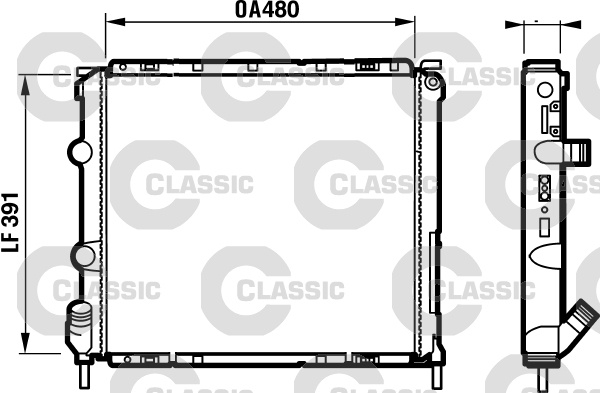 Radiator, racire motor (232474 VALEO)