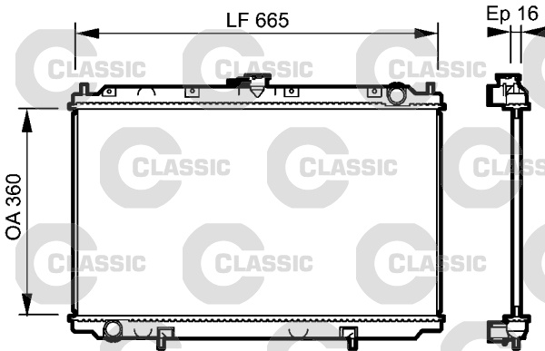 Radiator, racire motor (232528 VALEO)