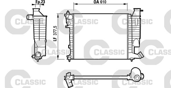 Radiator, racire motor (232535 VALEO)