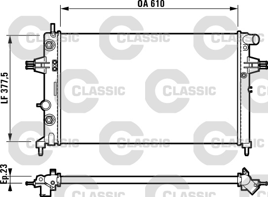 Radiator, racire motor (232549 VALEO)
