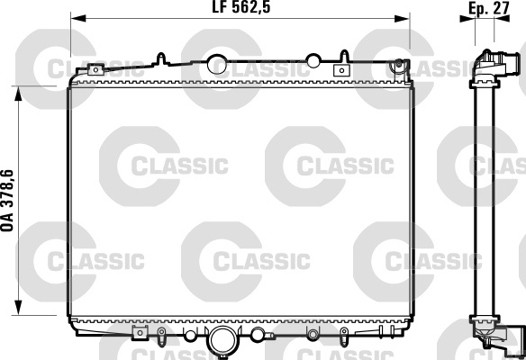 Radiator, racire motor (232598 VALEO)