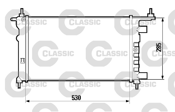 Radiator, racire motor (232606 VALEO) OPEL,VAUXHALL
