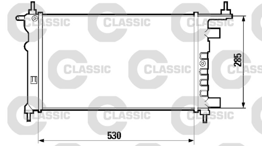 Radiator, racire motor (232606 VALEO) OPEL,VAUXHALL