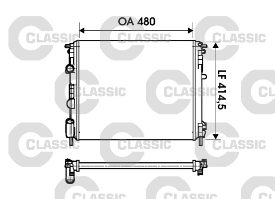 Radiator, racire motor (232621 VALEO)