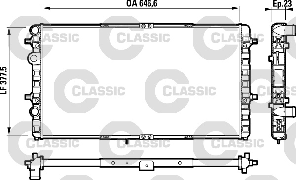 Radiator, racire motor (232698 VALEO)
