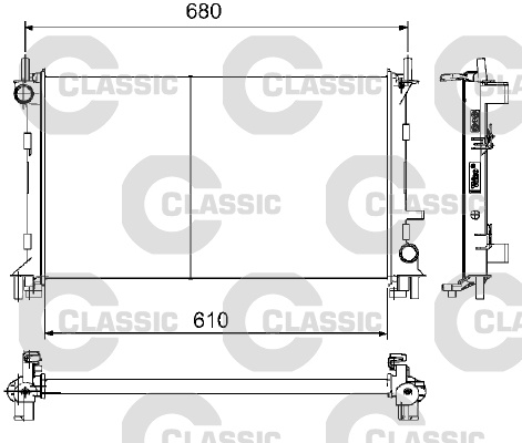Radiator, racire motor (232735 VALEO)