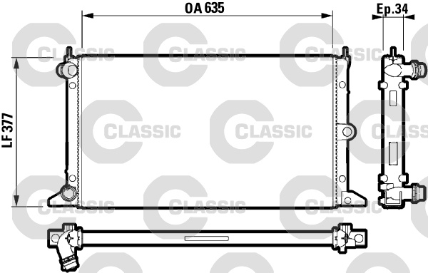 Radiator, racire motor (232790 VALEO)
