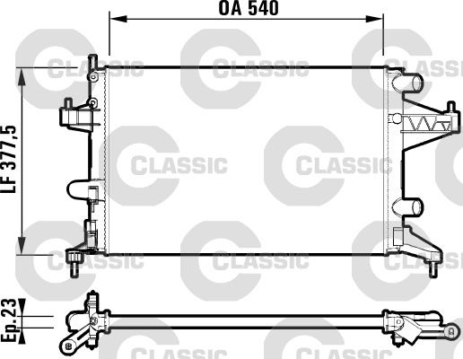 Radiator, racire motor (232825 VALEO)