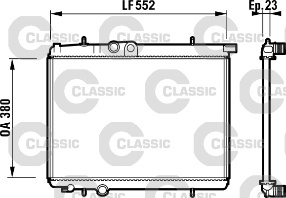 Radiator, racire motor (232886 VALEO)