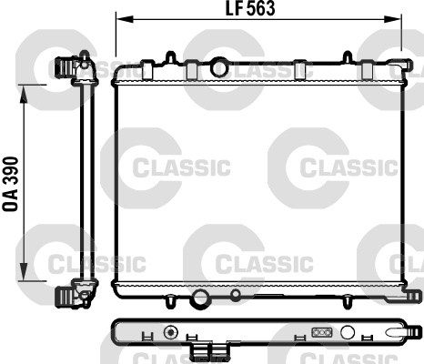 Radiator, racire motor (232908 VALEO)