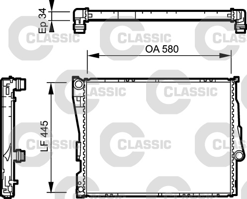 Radiator, racire motor (234276 VALEO)