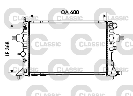 Radiator, racire motor (234388 VALEO) OPEL,VAUXHALL