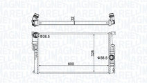 Radiator, racire motor (350213155100 MAGNETI MAREL...