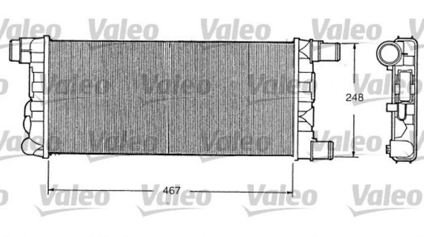 Radiator, racire motor (730520 VALEO) FIAT