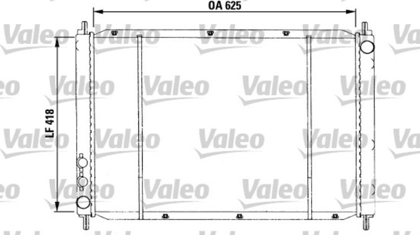 Radiator, racire motor (730591 VALEO) HONDA,ROVER