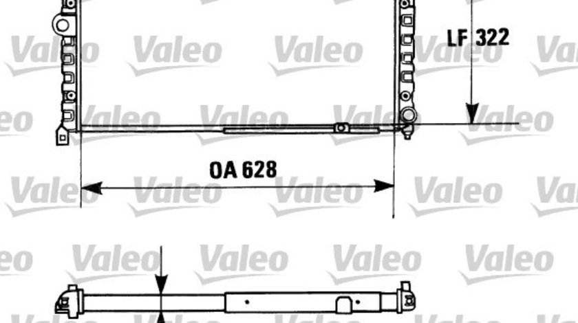 Radiator, racire motor (730945 VALEO) SEAT,VW