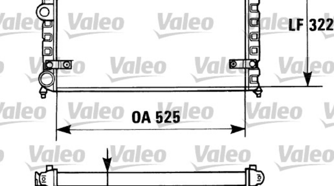 Radiator, racire motor (730947 VALEO) SEAT,VW