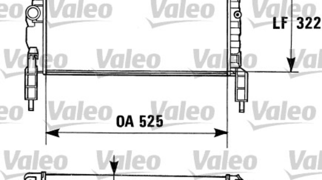 Radiator, racire motor (730975 VALEO) HOLDEN,OPEL,VAUXHALL