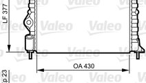 Radiator, racire motor (731378 VALEO) DACIA,NISSAN...