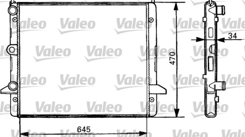 Radiator, racire motor (731387 VALEO) FORD,VW