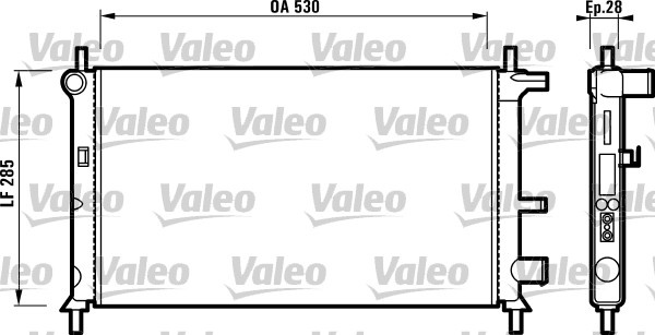 Radiator, racire motor (731735 VALEO) FORD,MAZDA