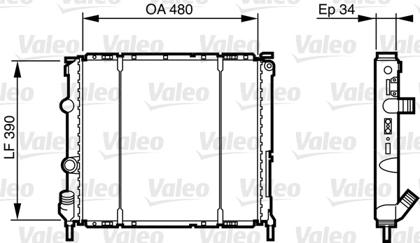 Radiator, racire motor (732474 VALEO) RENAULT