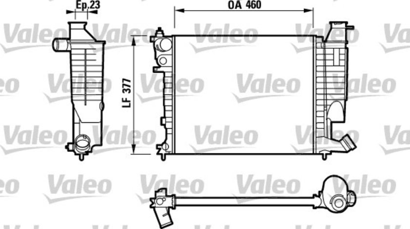 Radiator, racire motor (732534 VALEO) Citroen,PEUGEOT