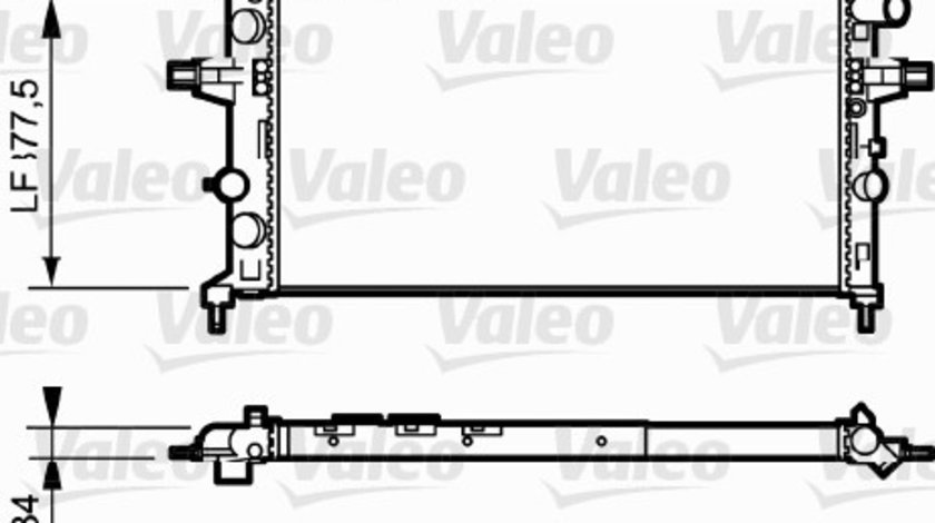 Radiator, racire motor (732550 VALEO) OPEL,VAUXHALL