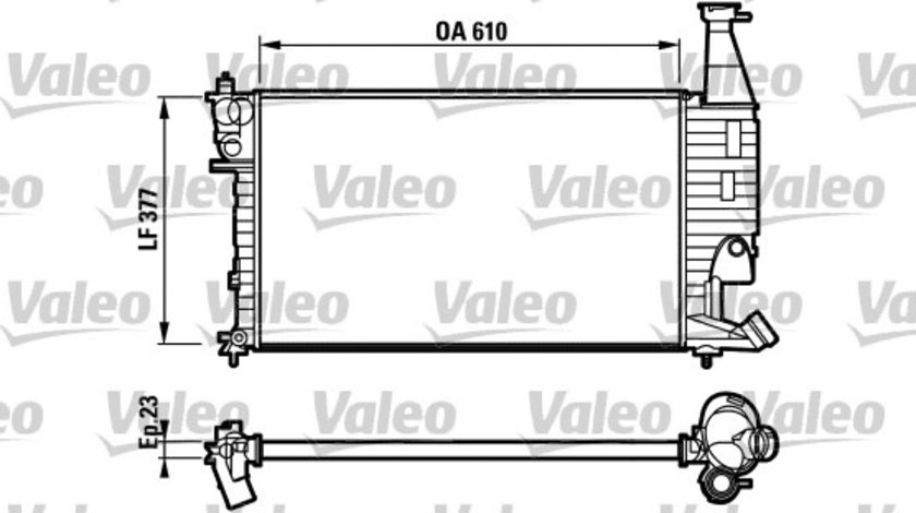 Radiator, racire motor (732563 VALEO) Citroen,PEUGEOT