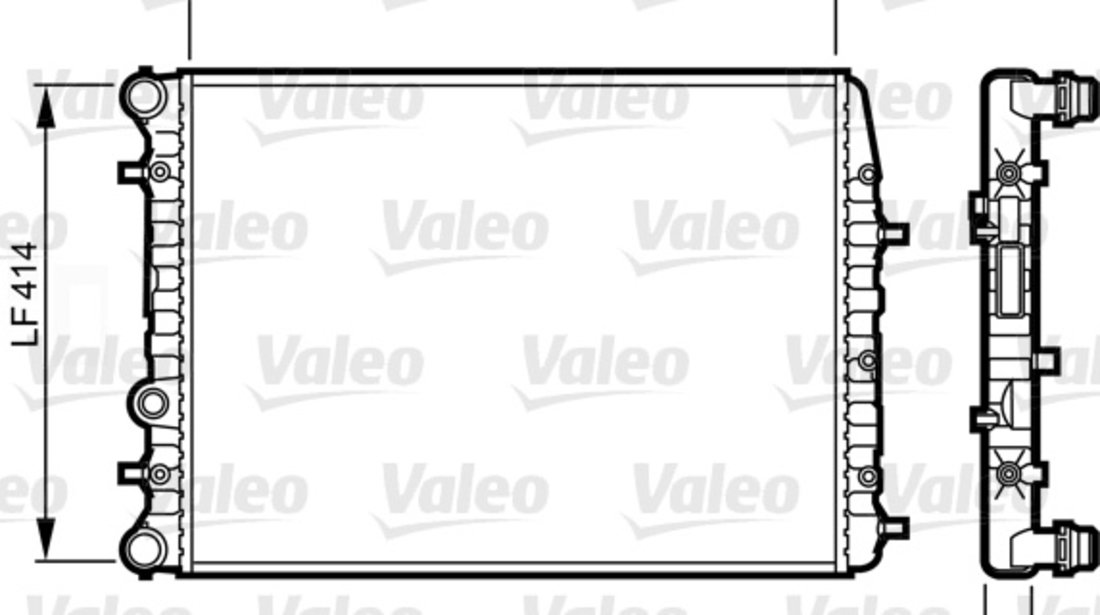 Radiator, racire motor (732864 VALEO) SEAT,SKODA,VW