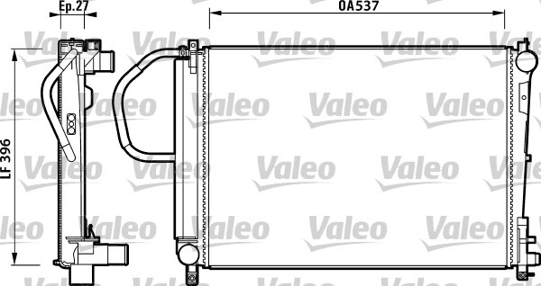 Radiator, racire motor (732883 VALEO) CHRYSLER