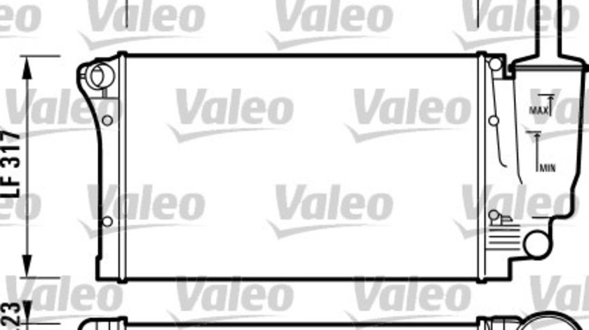 Radiator, racire motor (732924 VALEO) FIAT