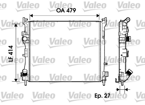Radiator, racire motor (732960 VALEO) RENAULT