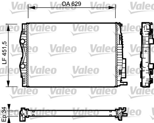 Radiator, racire motor (734438 VALEO) RENAULT