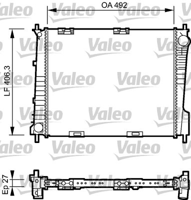 Radiator, racire motor (734462 VALEO) RENAULT