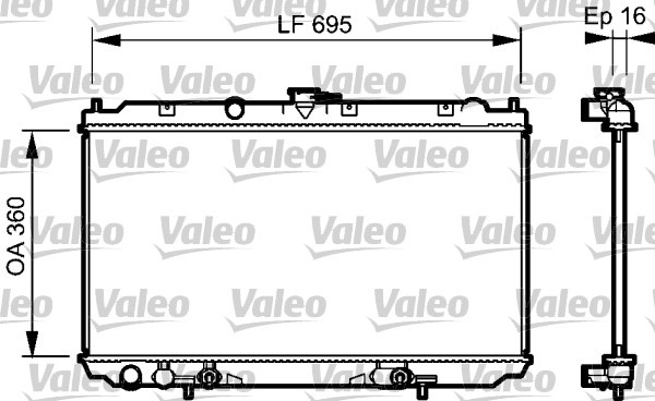 Radiator, racire motor (734473 VALEO) NISSAN