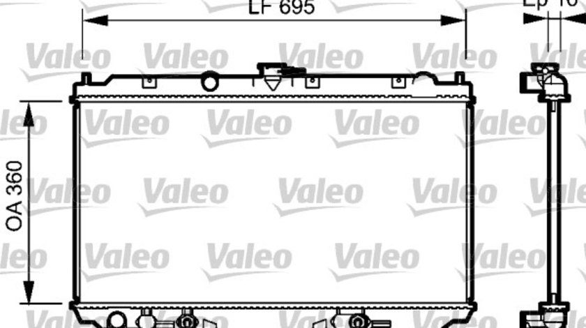 Radiator, racire motor (734473 VALEO) NISSAN