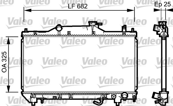 Radiator, racire motor (734491 VALEO) TOYOTA