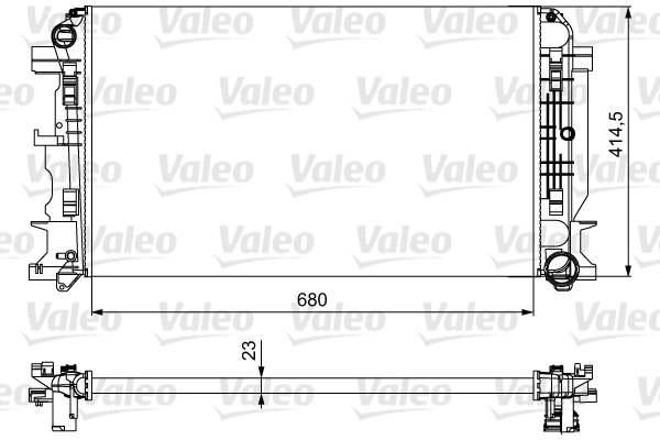 Radiator, racire motor (734926 VALEO) MERCEDES-BENZ